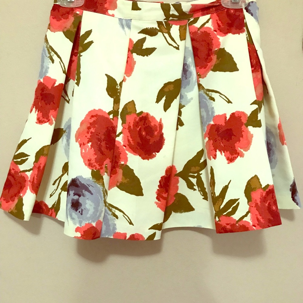 Red Rose and White Skirt